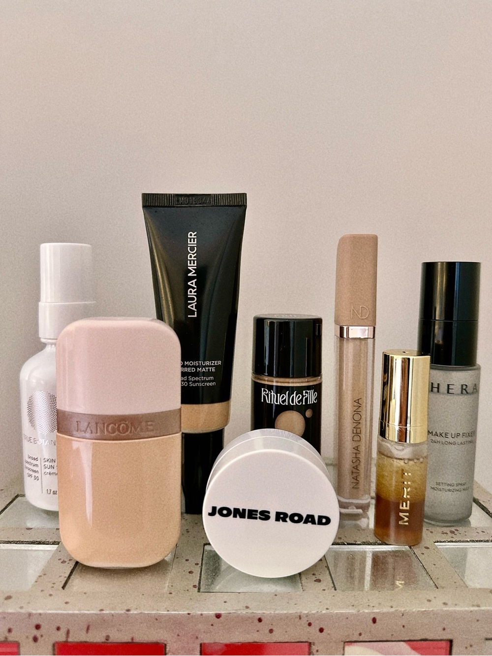 8pc Perfect Makeup Base lot! Jones Road, Laura Mercier, Natasha Denona, Hera!